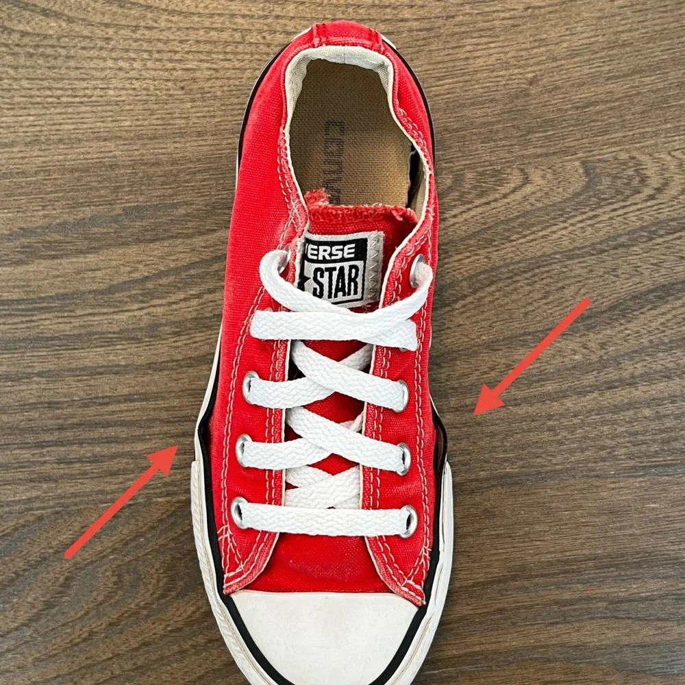 Red Converse Chuck Taylor All Star Sneakers - Picture 4 of 10
